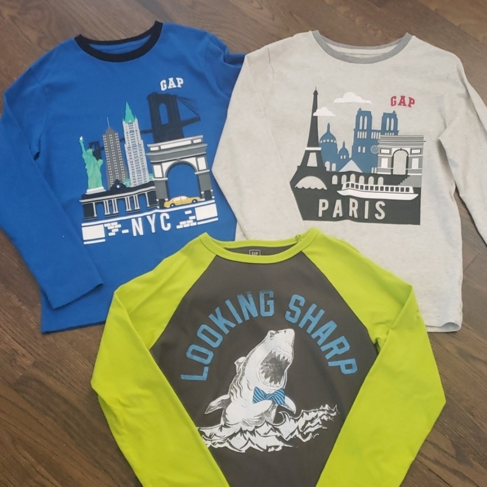 3pk GAP Long Sleeve Shirts